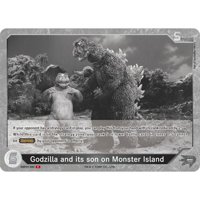 Image for Godzilla and its son on Monster Island (EBP01-080) (EBP01-080) - Godzilla Card Game