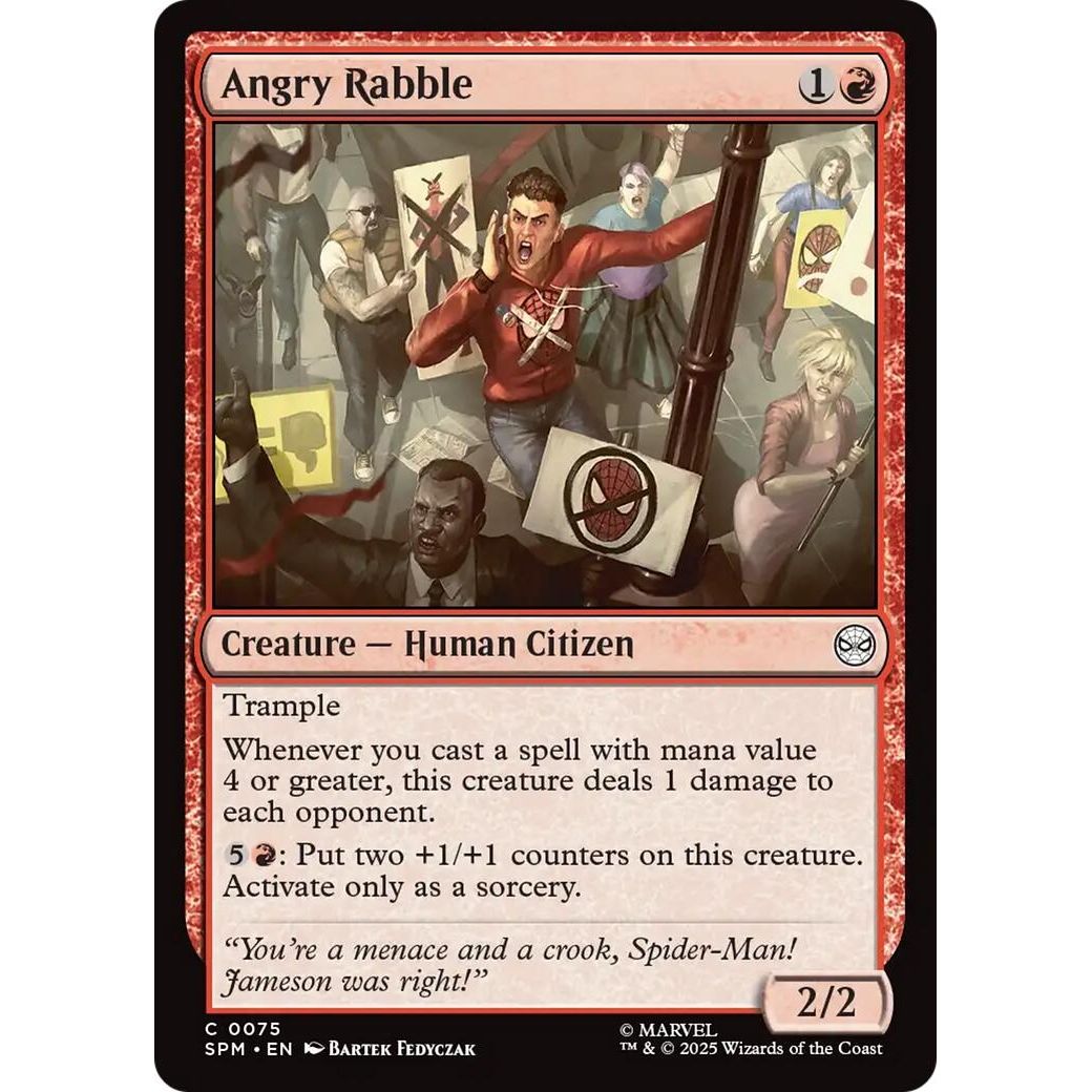 Image for Angry Rabble (75) (SPM) - Magic: The Gathering