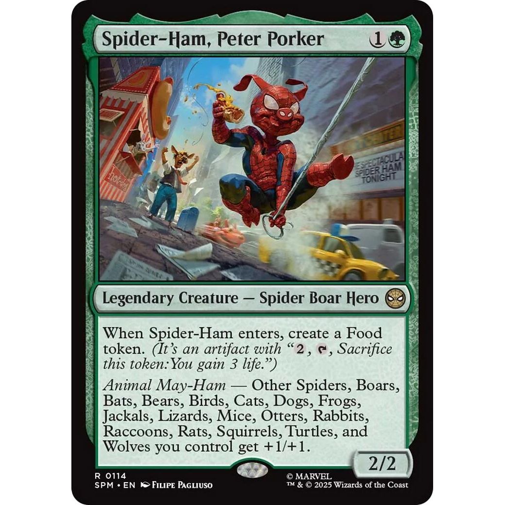 Image for Spider-Ham, Peter Porker (114) (SPM) - Magic: The Gathering