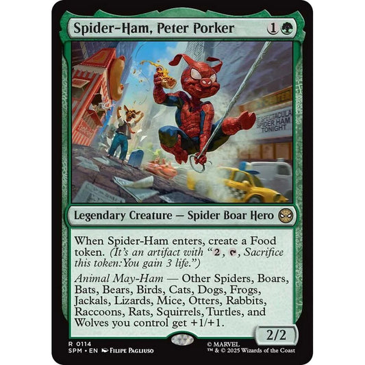 Image for Spider-Ham, Peter Porker (114) (SPM) - Magic: The Gathering