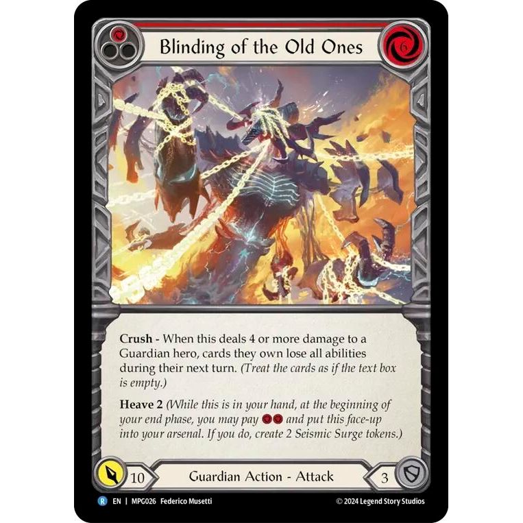 Image for Blinding of the Old Ones (MPG026) - Flesh and Blood TCG