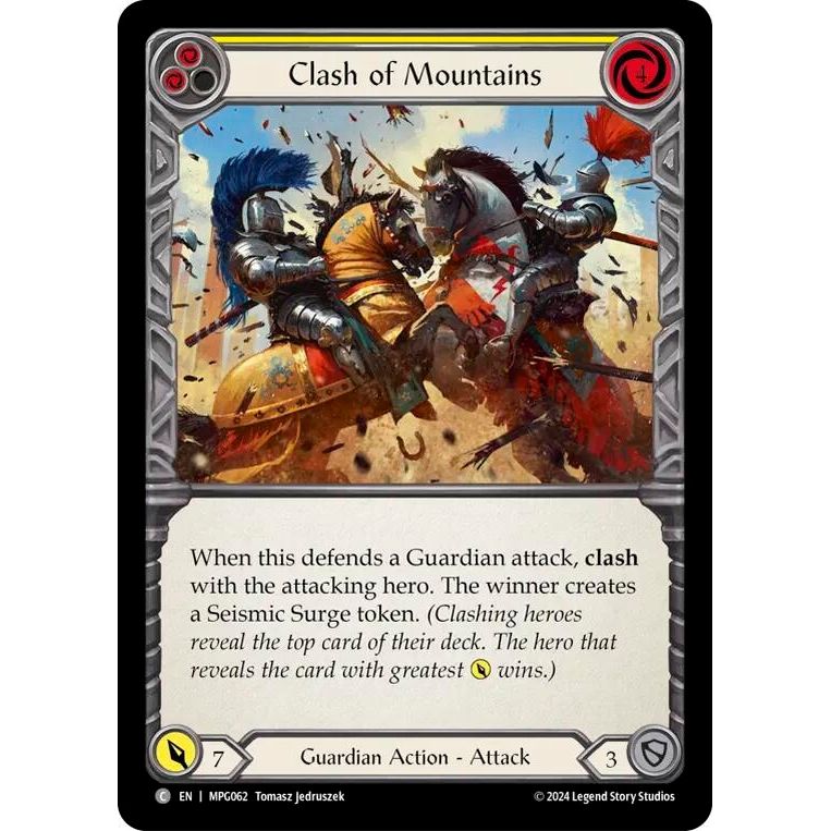 Image for Clash of Mountains (Yellow) (MPG062) - Flesh and Blood TCG
