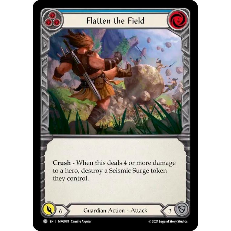 Image for Flatten the Field (Blue) (MPG078) - Flesh and Blood TCG