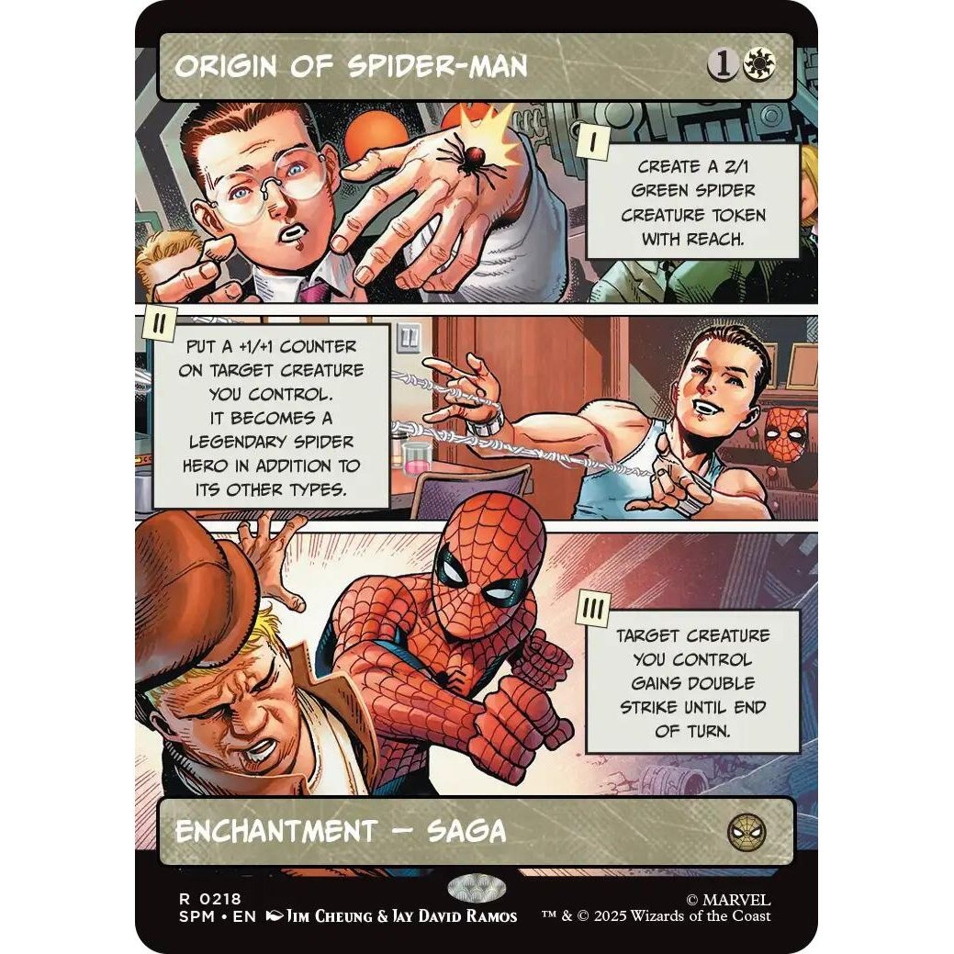 Image for Origin of Spider-Man (Borderless) (218) (SPM) - Magic: The Gathering