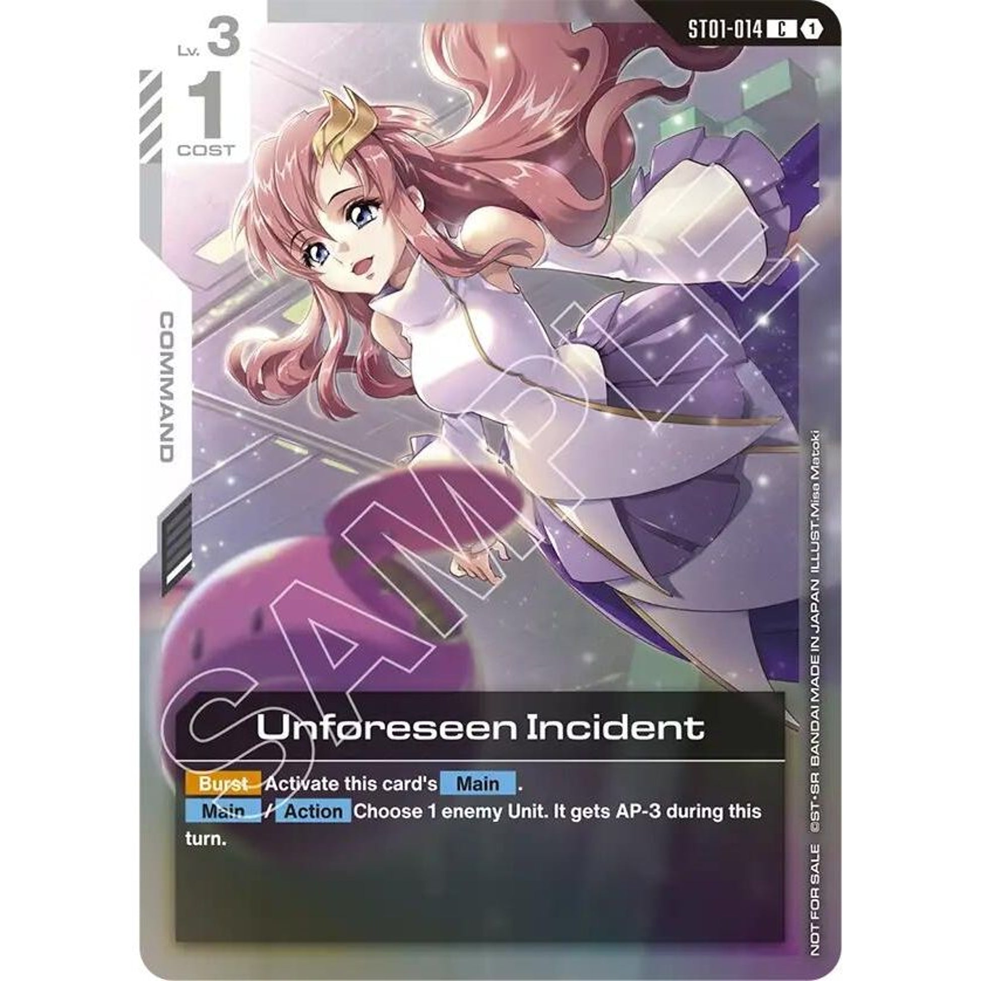 Image for Unforeseen Incident (Store Tournament Participant Pack 01) (ST01-014) (GCG-PR) - Gundam Card Game