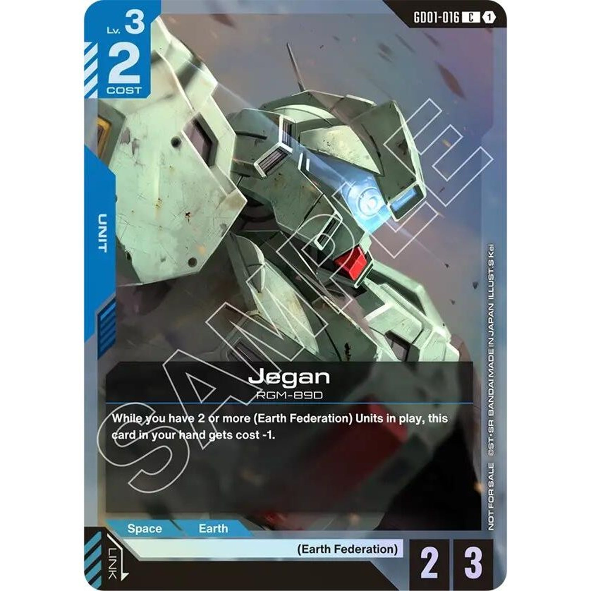 Image for Jegan (Store Tournament Participant Pack 01) (GD01-016) (GCG-PR) - Gundam Card Game