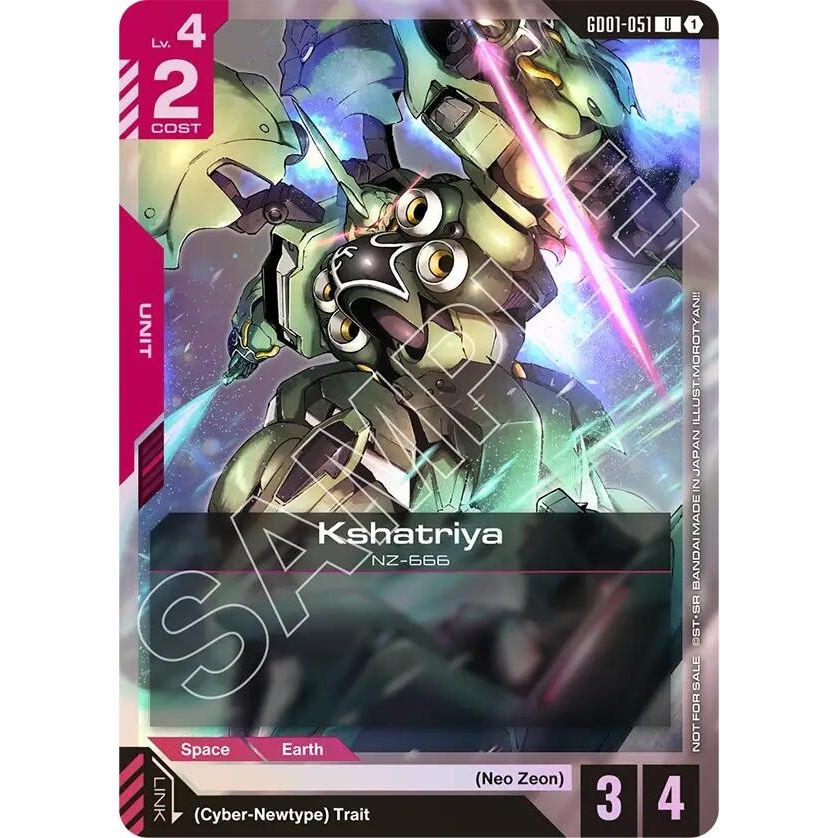 Image for Kshatriya (GD01-051) (Store Tournament Participant Pack 01) (GD01-051) (GCG-PR) - Gundam Card Game