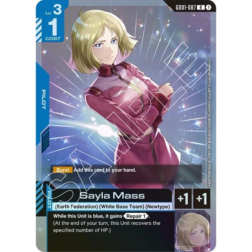 Image for Sayla Mass (Store Tournament Participant Pack 01) (GD01-087) (GCG-PR) - Gundam Card Game