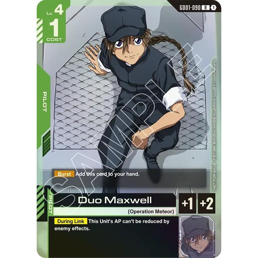 Image for Duo Maxwell (Store Tournament Participant Pack 01) (GD01-090) (GCG-PR) - Gundam Card Game