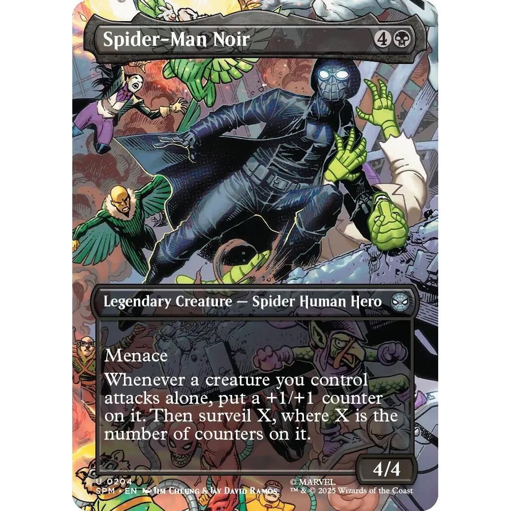 Image for Spider-Man Noir (Borderless) (204) (SPM) - Magic: The Gathering