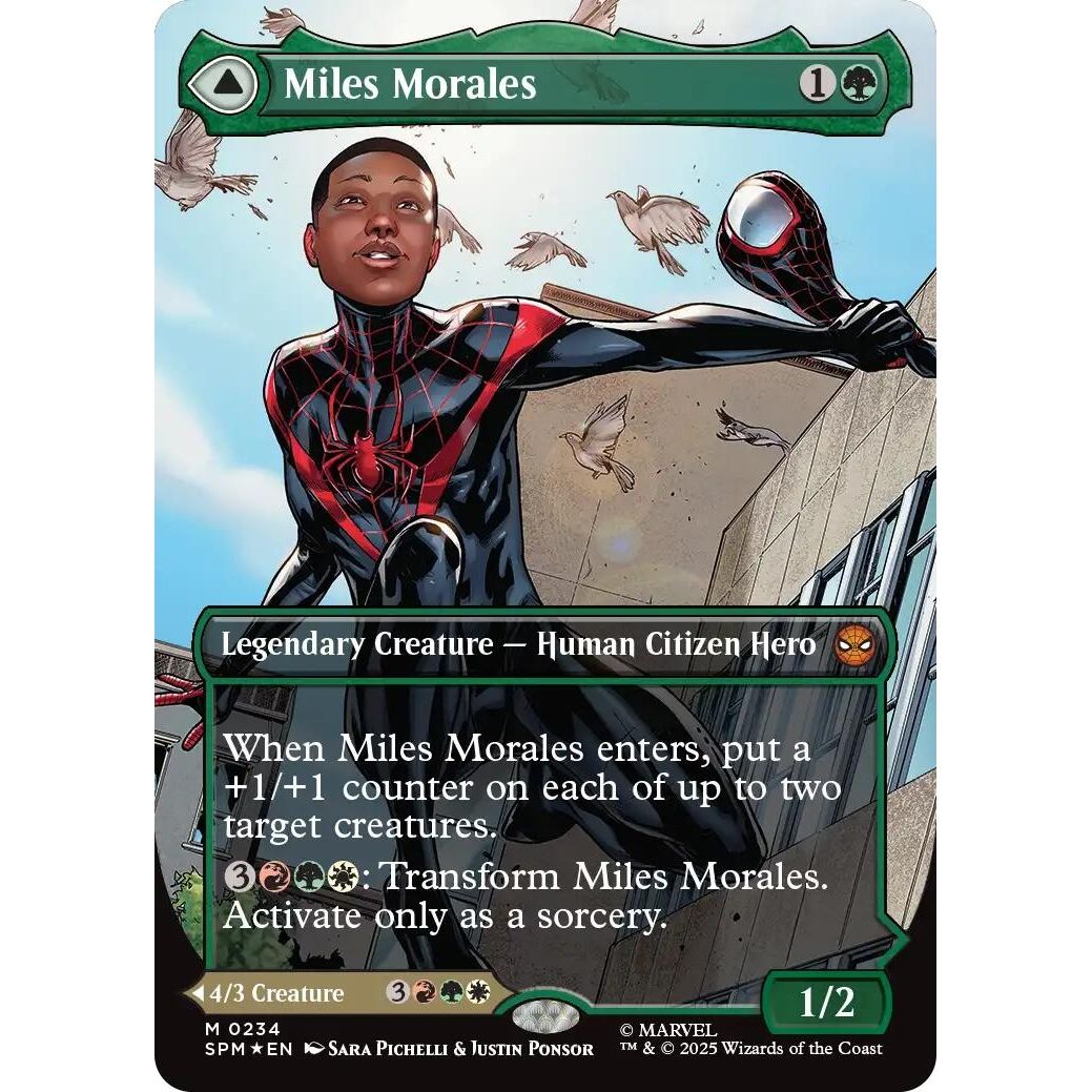 Image for Miles Morales (0234) (Borderless) (234) (SPM) - Magic: The Gathering