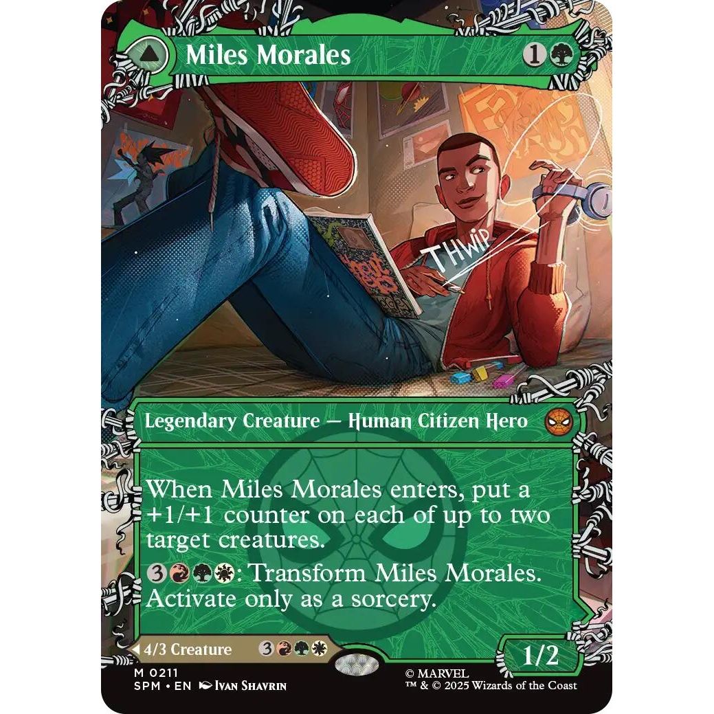 Image for Miles Morales (0211) (Borderless) (211) (SPM) - Magic: The Gathering