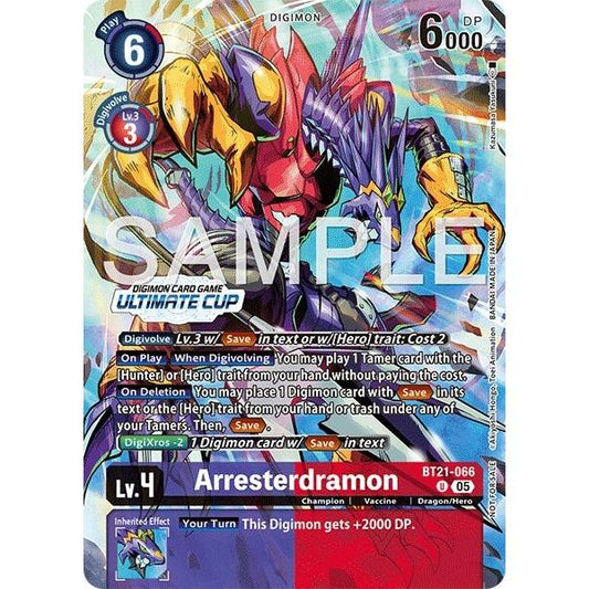 Image for Arresterdramon (Ultimate Cup 25-26 Season 2) (BT21-066 U) (BT21) - Digimon Card Game