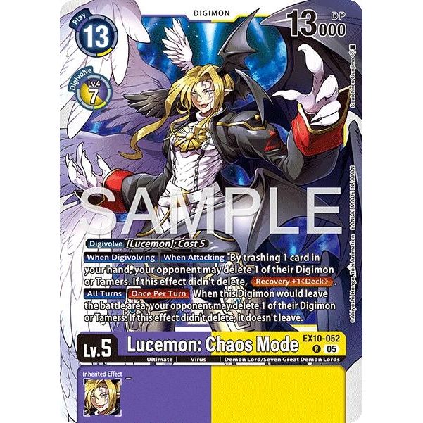 Image for Lucemon: Chaos Mode (EX10-052 R) (EX10) - Digimon Card Game
