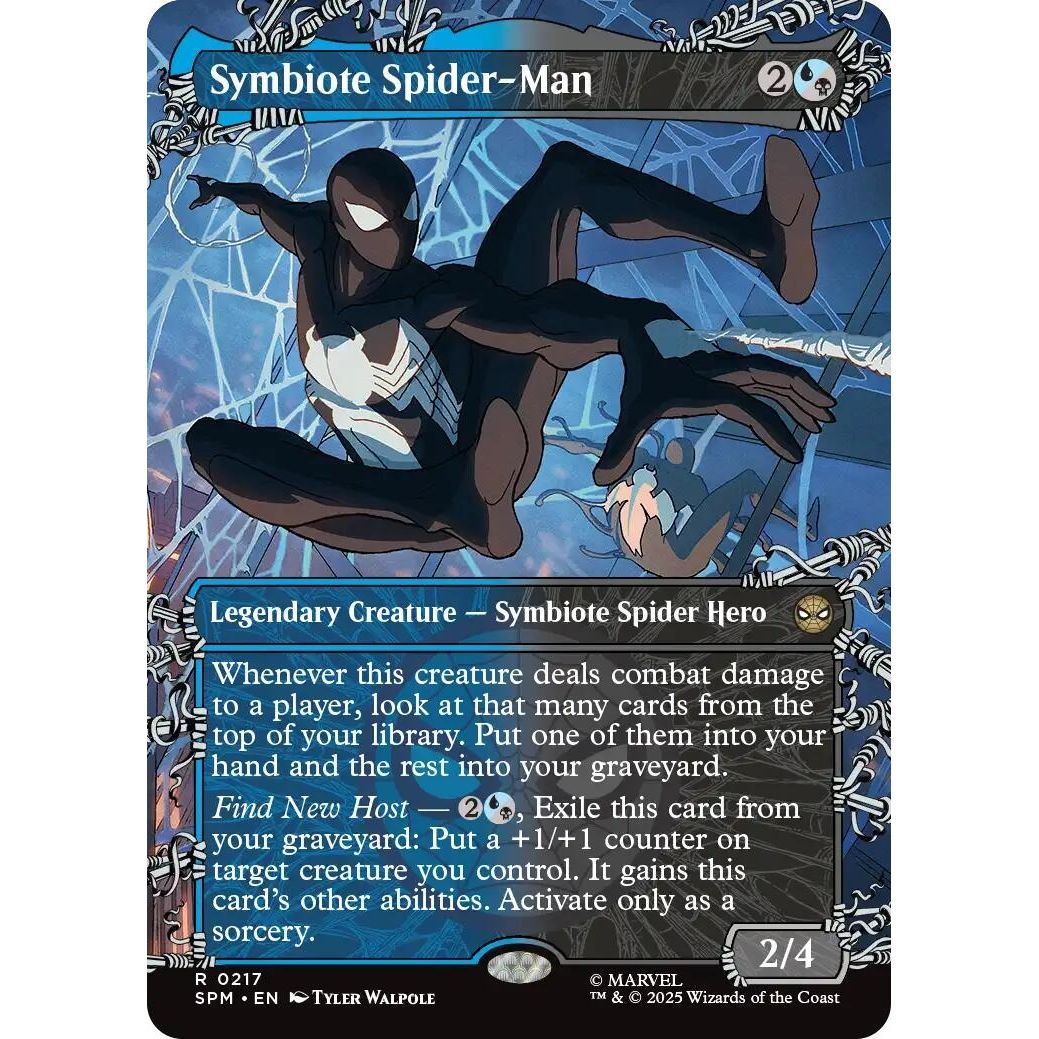 Image for Symbiote Spider-Man (Borderless) (217) (SPM) - Magic: The Gathering