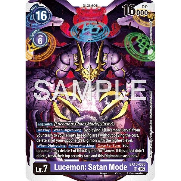 Image for Lucemon: Satan Mode (EX10-060 SR) (EX10) - Digimon Card Game