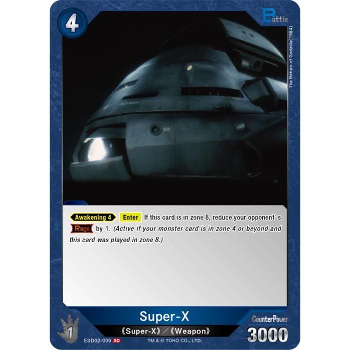 Image for Super-X (ESD02-009) (ESD02-009) - Godzilla Card Game