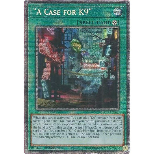 Image for "A Case for K9" (Starlight Rare) (JUSH-EN040) (JUSH) - YuGiOh