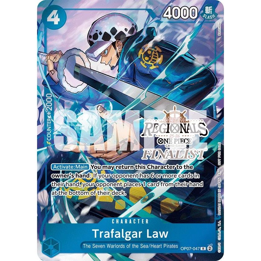 Image for Trafalgar Law (Offline Regional Finalist Card Set 2025 Vol.2) (OP07-047) (OP-PR) - One Piece Card Game