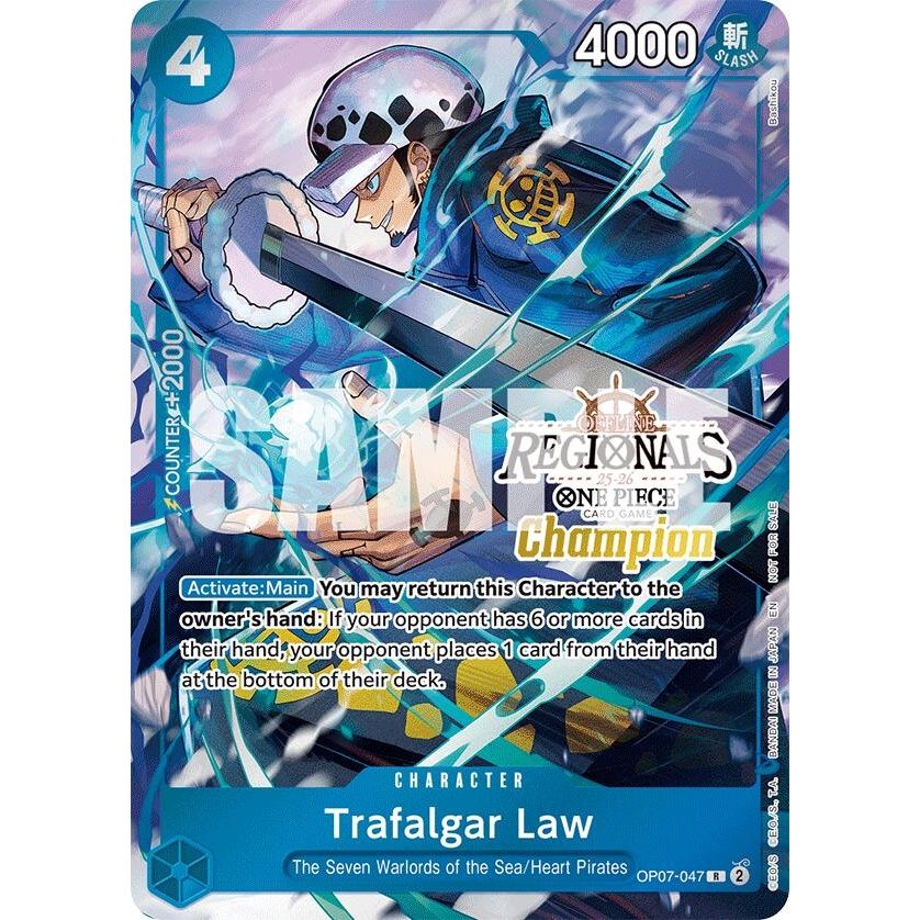 Image for Trafalgar Law (Offline Regional Champion Card Set 2025 Vol.2) (OP07-047) (OP-PR) - One Piece Card Game