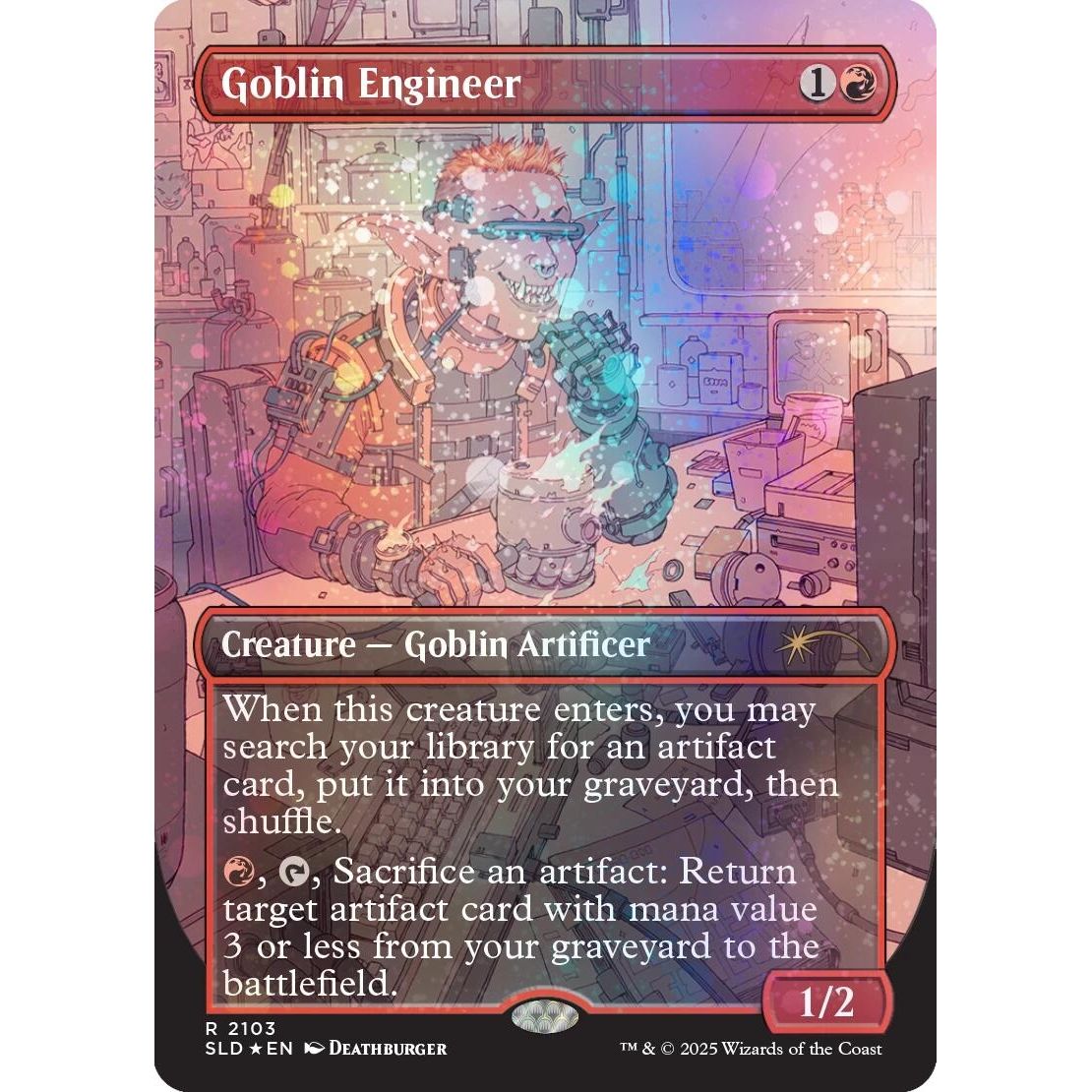 Image for Goblin Engineer (Galaxy Foil) (2103) (SLD) - Magic: The Gathering