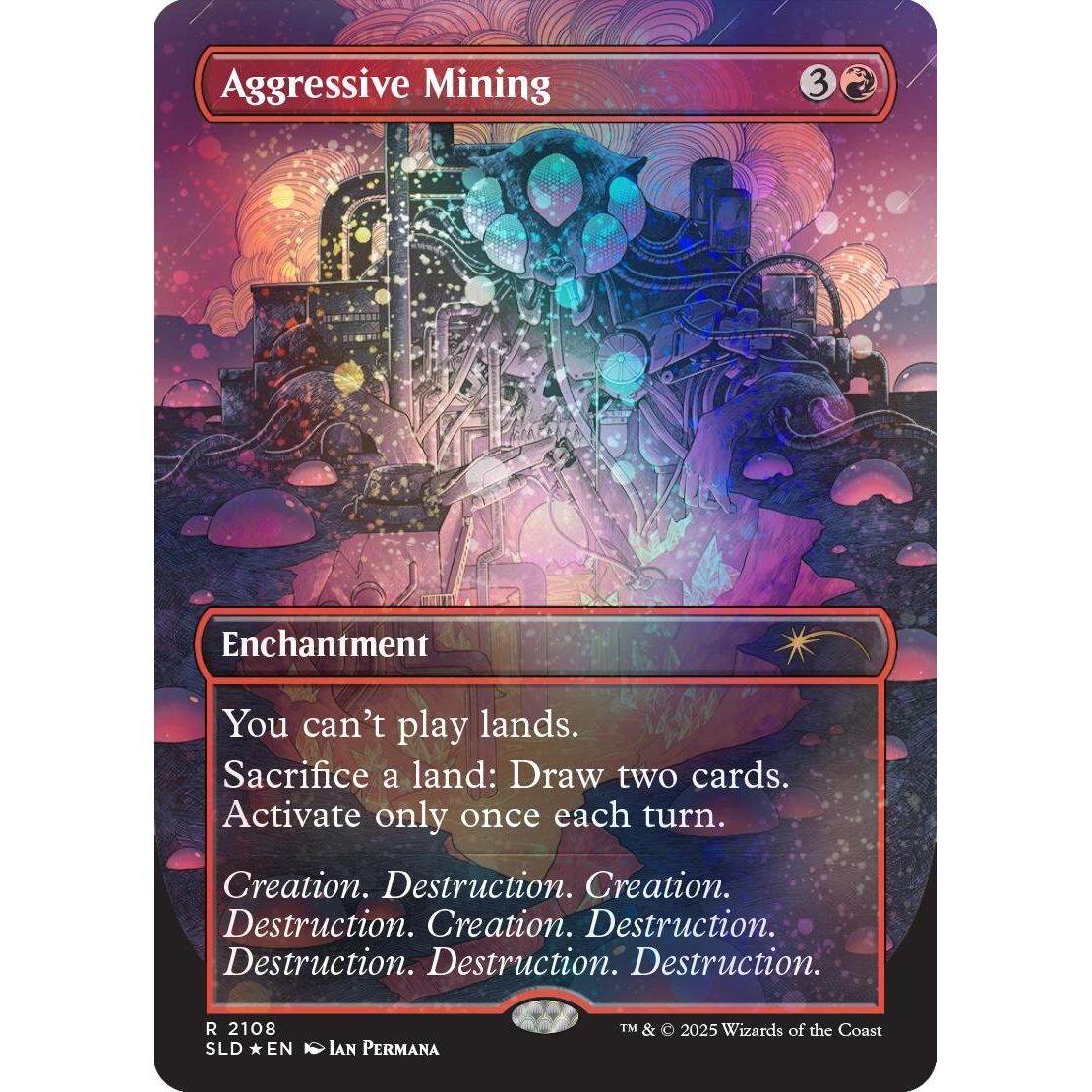 Image for Aggressive Mining (Galaxy Foil) (2108) (SLD) - Magic: The Gathering