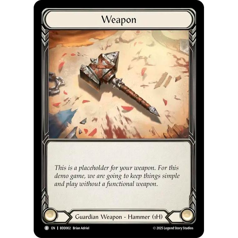 Image for Placeholder Weapon (BDD002) (BDD) - Flesh and Blood TCG