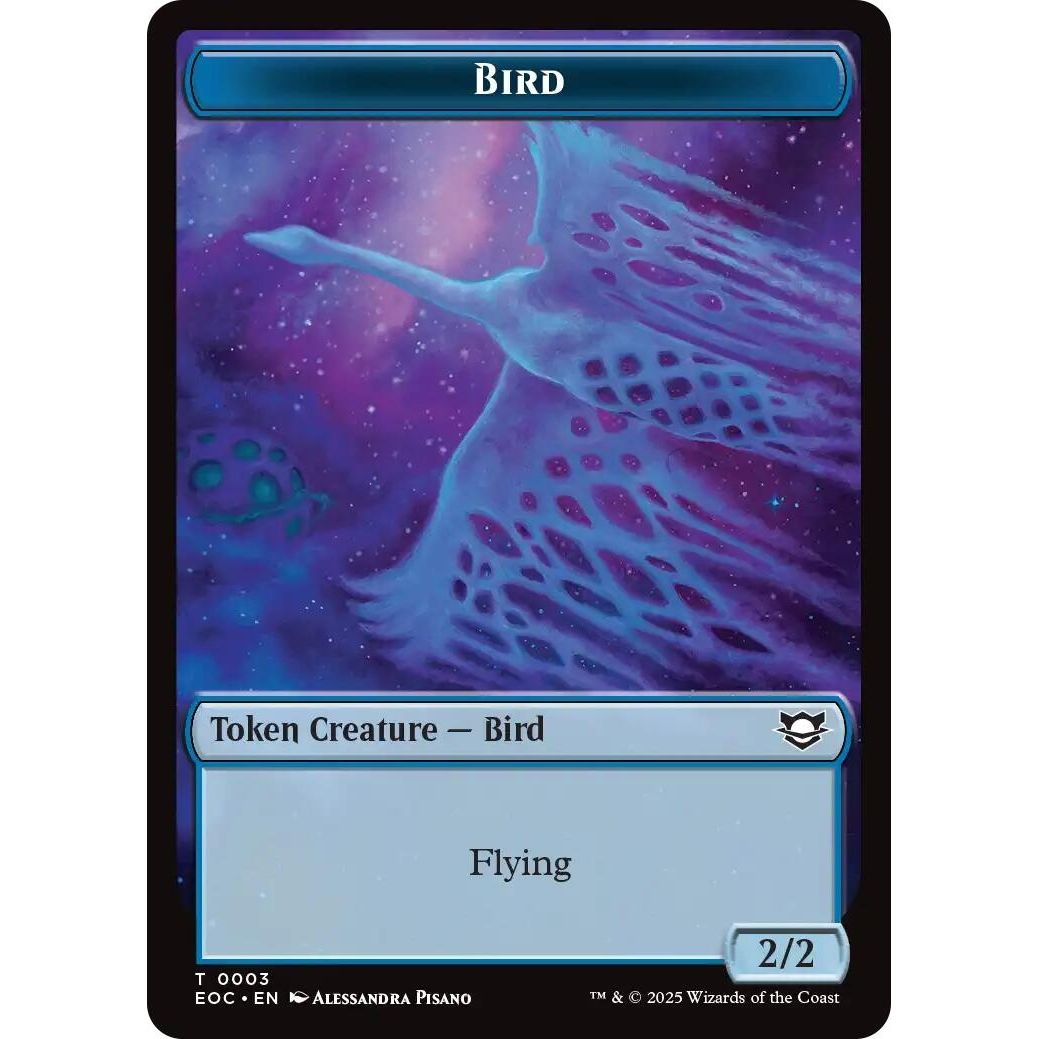 Image for Bird // Pest Double-Sided Token (3 // 9) (EOC) - Magic: The Gathering