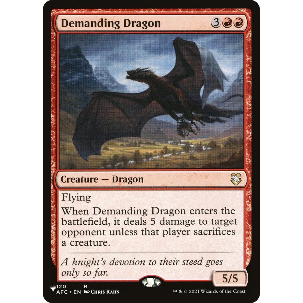Image for Demanding Dragon (120) (LIST) - Magic: The Gathering