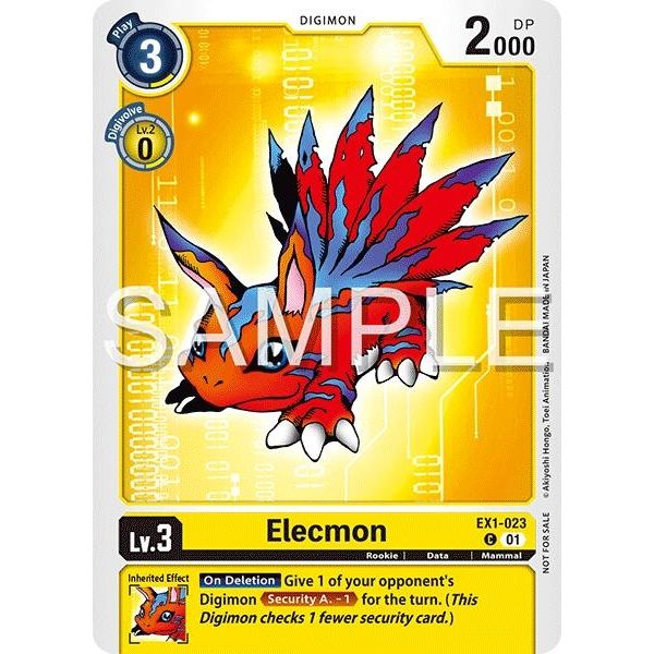 Image for Elecmon (EX1-023) (Time Stranger Demo Deck) (EX1-023 C) (DEMO) - Digimon Card Game