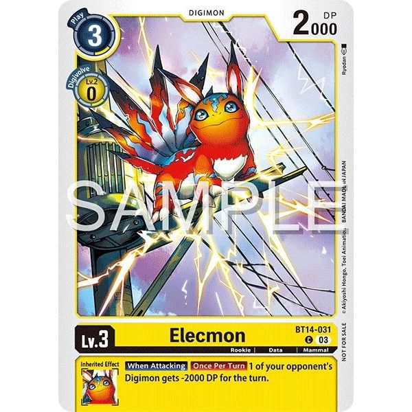 Image for Elecmon (BT14-031) (Time Stranger Demo Deck) (BT14-031 C) (DEMO) - Digimon Card Game