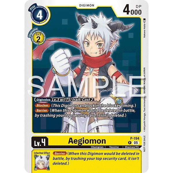 Image for Aegiomon (Time Stranger Demo Deck) (P-194 P) (DEMO) - Digimon Card Game