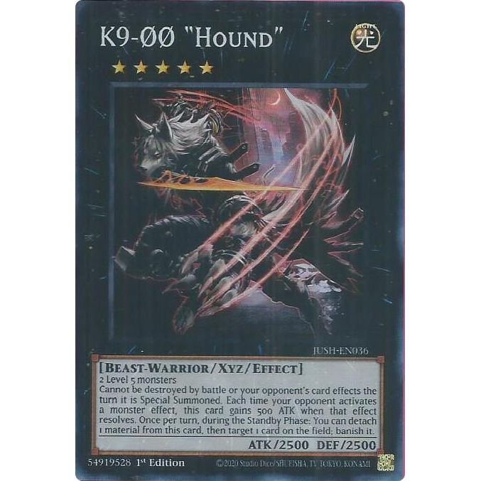 Image for K9-00 "Hound" (Super Rare) (JUSH-EN036) (JUSH) - YuGiOh