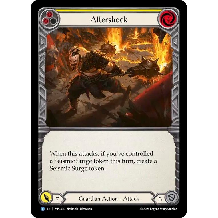 Image for Aftershock (Yellow) (MPG036) - Flesh and Blood TCG