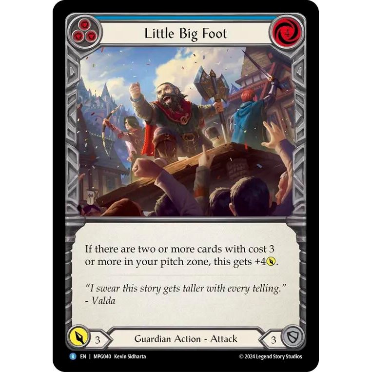 Image for Little Big Foot (Blue) (MPG040) - Flesh and Blood TCG