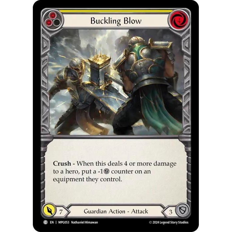 Image for Buckling Blow (Yellow) (MPG053) - Flesh and Blood TCG