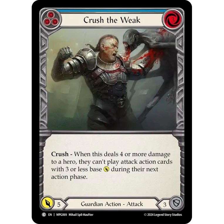 Image for Crush the Weak (Blue) (MPG069) - Flesh and Blood TCG