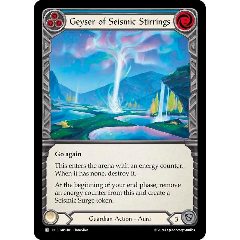 Image for Geyser of Seismic Stirrings (Blue) (MPG105) - Flesh and Blood TCG