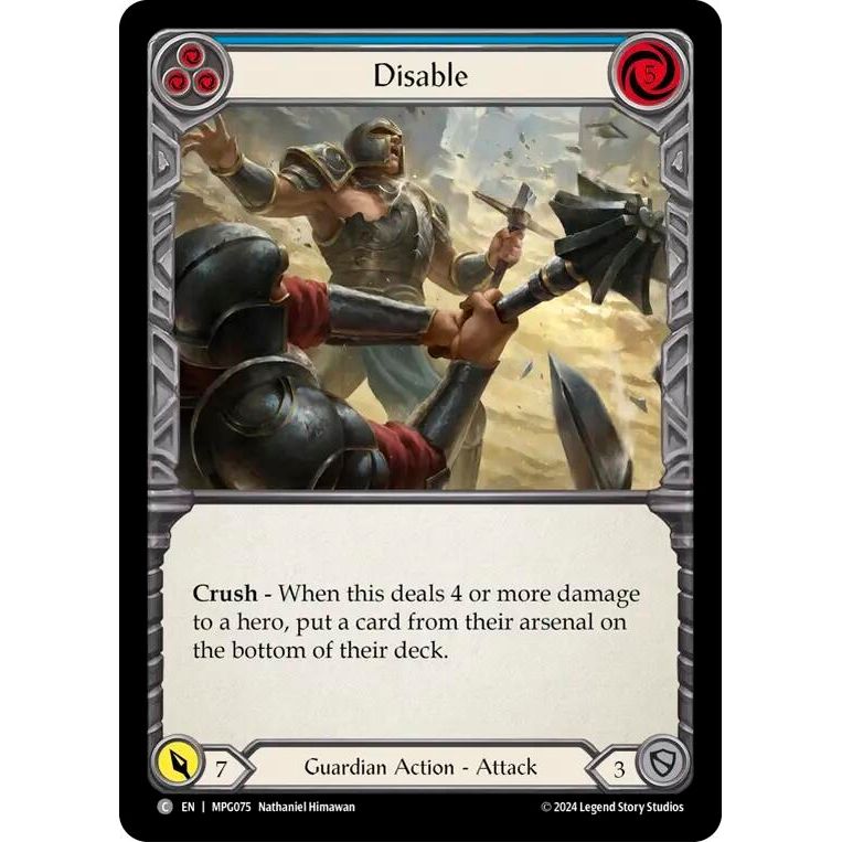 Image for Disable (Blue) (MPG075) - Flesh and Blood TCG