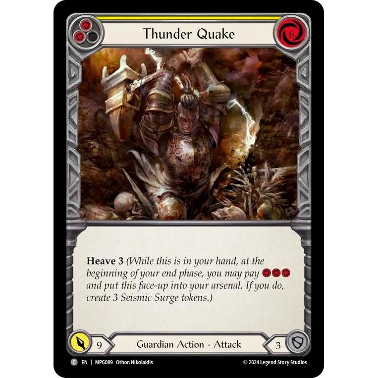 Image for Thunder Quake (Yellow) (MPG089) - Flesh and Blood TCG