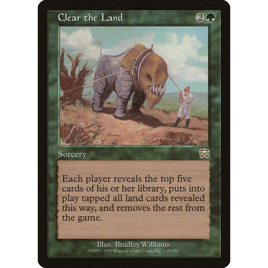 Image for Clear the Land (235) (MMQ) - Magic: The Gathering