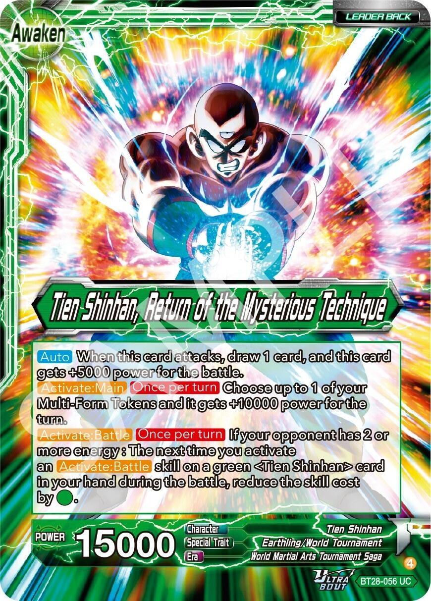 Image for Tien Shinhan // Tien Shinhan, Return of the Mysterious Technique (BT28-056) (BT28) - Dragon Ball Super: Masters