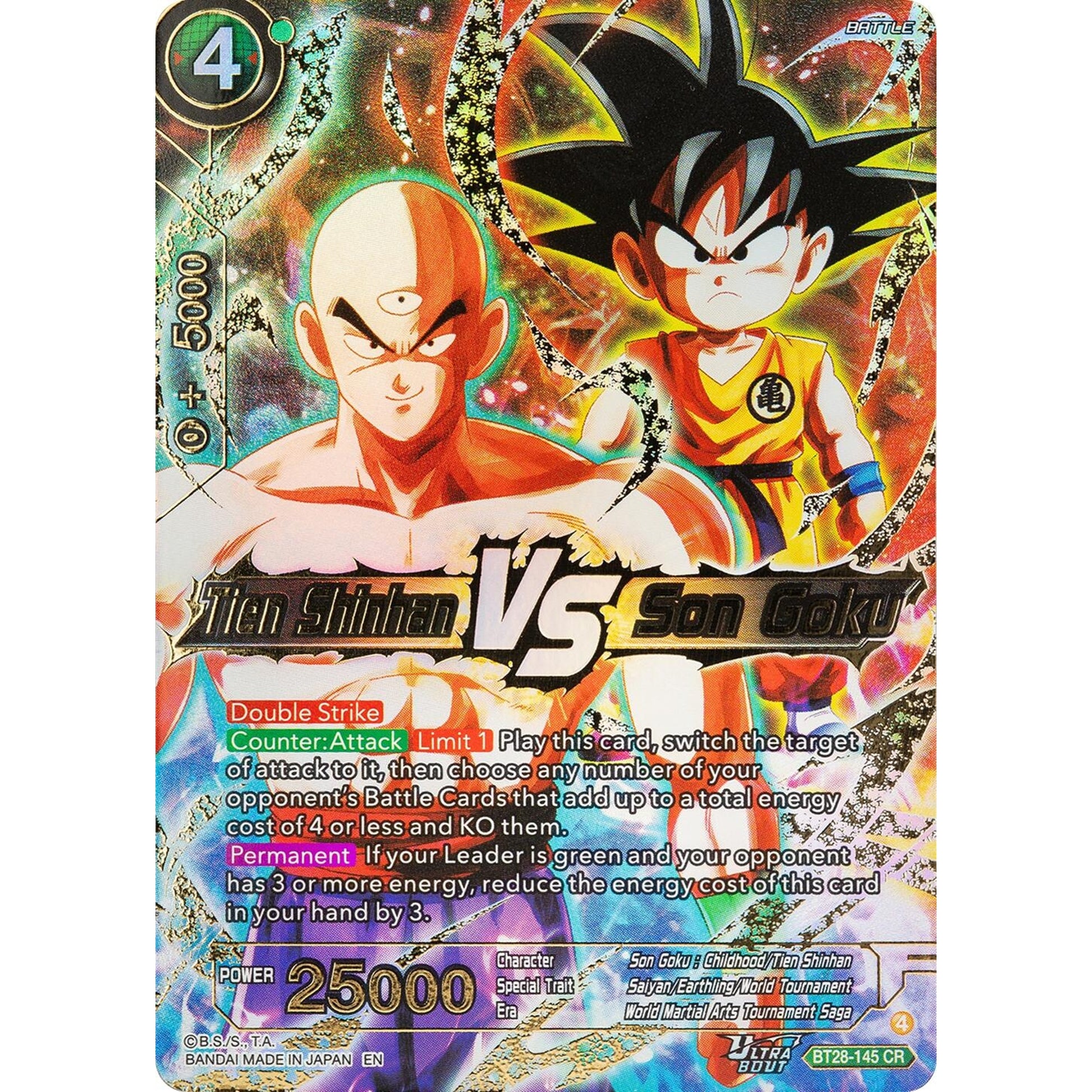 Image for Tien Shinhan VS Son Goku (BT28-145) (BT28) - Dragon Ball Super: Masters