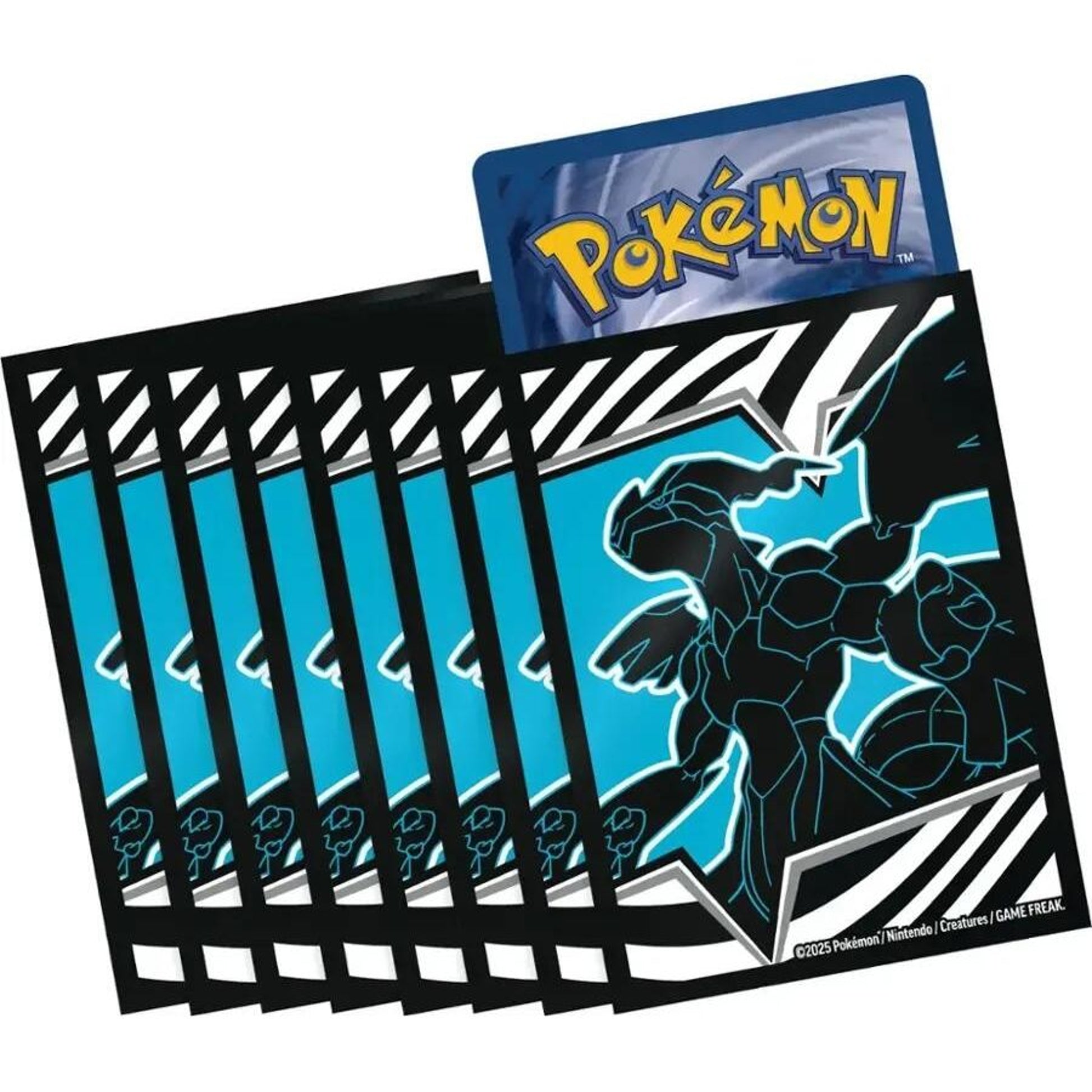 Image for Pokemon TCG: Black Bolt Elite Trainer Box Card Sleeves - Zekrom (65 Pack) - Card Sleeves