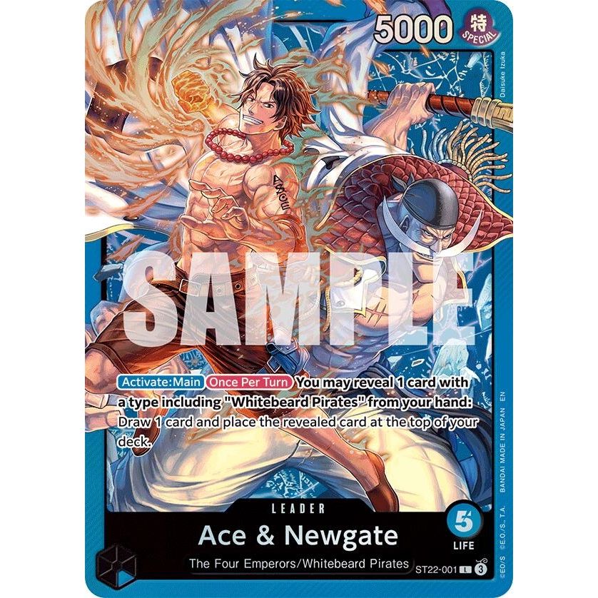 Image for Ace & Newgate (ST22-001) (ST-22) - One Piece Card Game