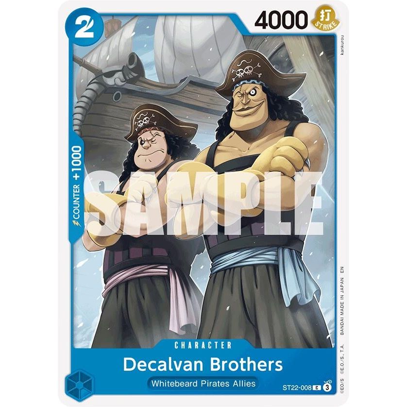 Image for Decalvan Brothers (ST22-008) (ST-22) - One Piece Card Game