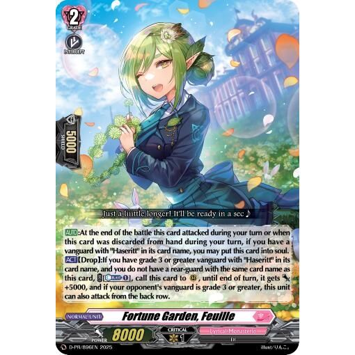 Image for Fortune Garden, Feuille (D-PR/896EN) (D-PR) - Cardfight Vanguard