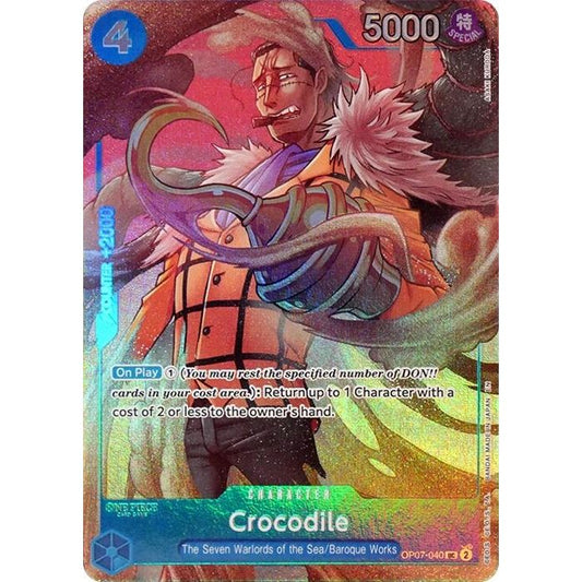 Crocodile (Seven Warlords of the Sea Binder Set) (OP07-040) (OP-PR)