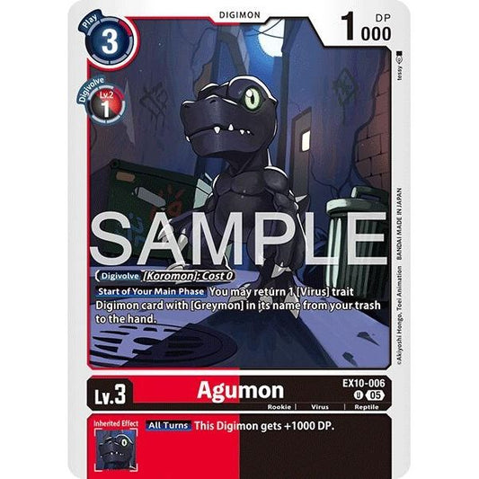 Image for Agumon (EX10-006 U) (EX10) - Digimon Card Game
