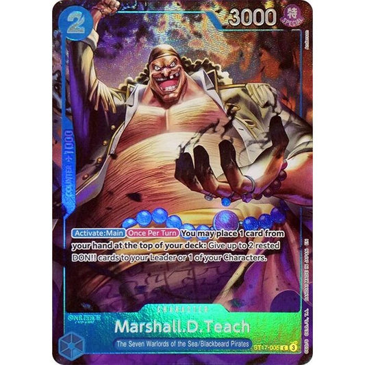 Marshall.D.Teach (Seven Warlords of the Sea Binder Set) (ST17-005) (OP-PR)